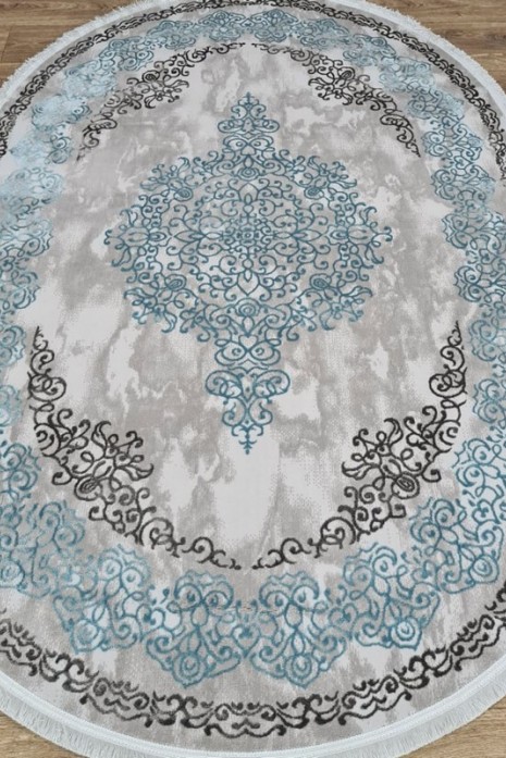 Ковер Beyonce 0149wa l.blue-d.grey овал Ковер Beyonce 0149wa l.blue-d.grey овал