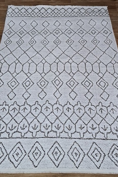 Килим Decoratif MT0007 beige-black