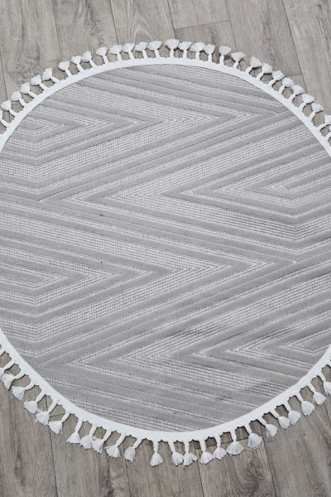 Ковер Dolche 3300a l.grey-l.grey круг Ковер Dolche 3300a l.grey-l.grey круг