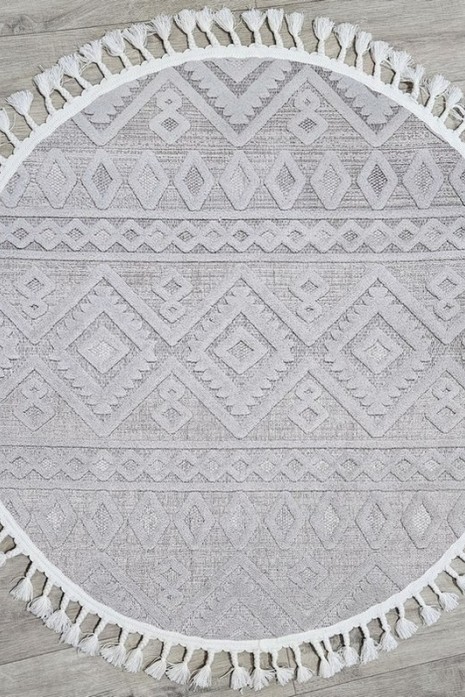 Килим Dolche 4198a cream-l.grey круг