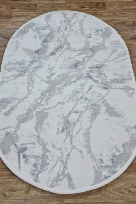 Килим Inovasyon 0736w beige-l.grey овал