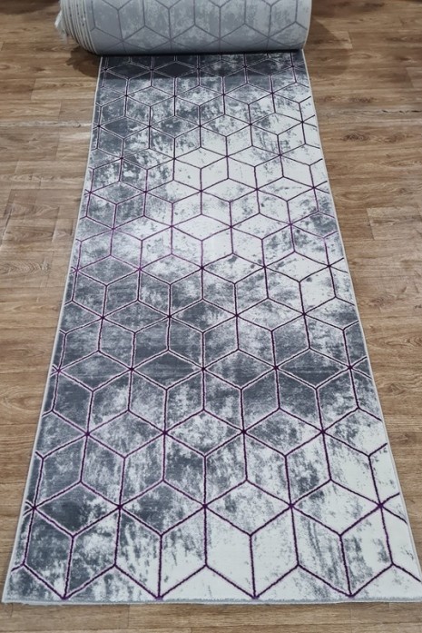 Дорожка Moda Collection 5503 lilac-l.grey