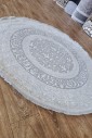 Ковер Odesa 00501s l.grey-cream круг
