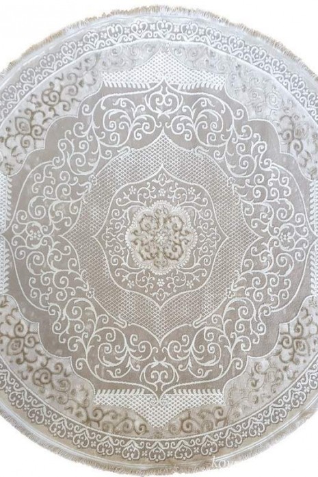 Ковер Tempo 116za poly.beige-cream круг
