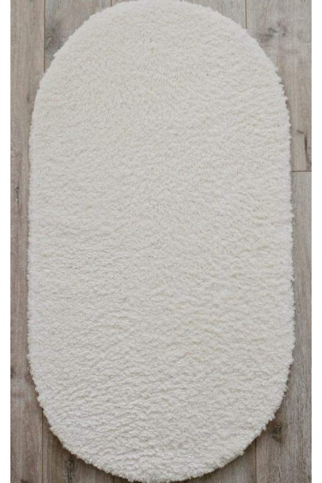 Килим Silk Shaggy 6365g white овал