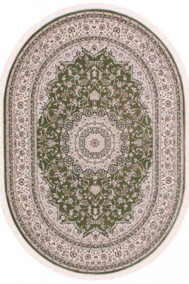Esfehan 4878a green-ivory овал