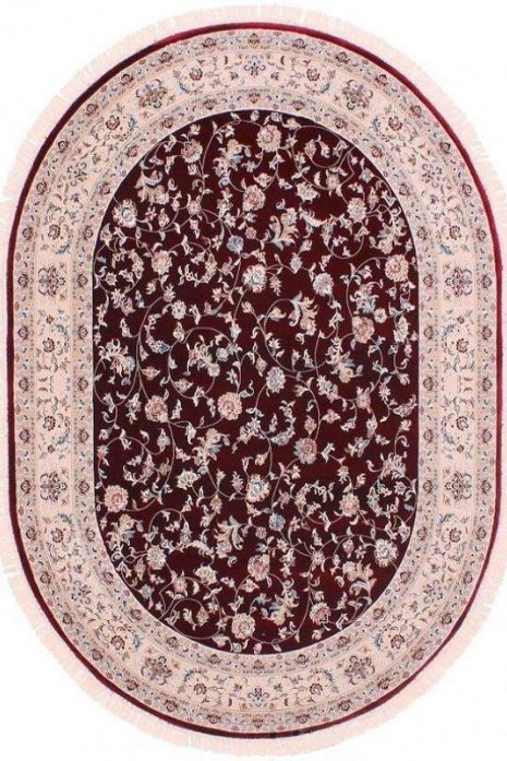 Килим Esfehan 4904a d.red-ivory овал