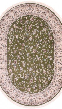 Esfehan 4904a green-ivory овал