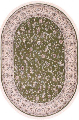 Esfehan 4904a green-ivory овал
