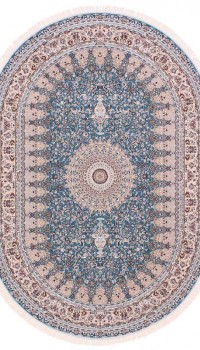 Esfehan 4996a blue-ivory овал