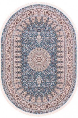 Esfehan 4996a blue-ivory овал