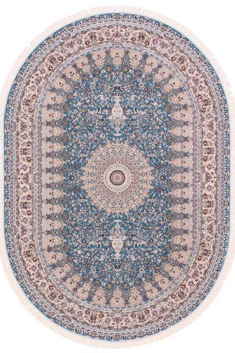 Ковер Esfehan 4996a blue-ivory овал