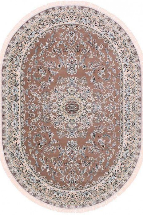 Ковер Esfehan 5978a brown-ivory овал