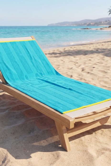 Пляжное махровое полотенце Malibu La plage aqua