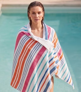 Полотенце пляжное махровое Malibu Summer Stripe Полотенце пляжное махровое Malibu Summer Stripe