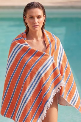 Полотенце пляжное махровое Malibu Sunset Stripe