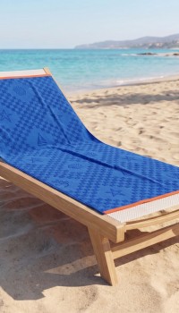 Полотенце пляжное махровое Malibu Yacht blue