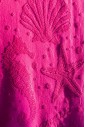 Пляжное махровое полотенце Malibu Shell fucsia