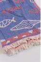 Пляжное полотенце муслиновое Marine Blue fish
