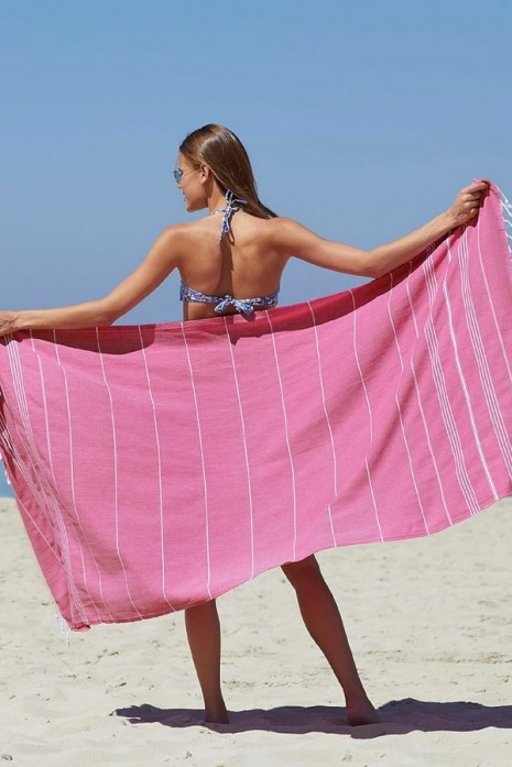 Пляжное полотенце Peshtemal Beach Pool Spa Fucsia Пляжное полотенце Peshtemal Beach Pool Spa Fucsia