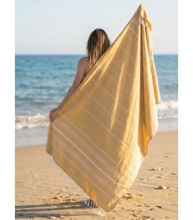 Пляжное полотенце Peshtemal Beach Pool Spa Mustard Yellow