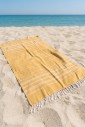 Большое полотенце для пляжа Peshtemal Beach Pool Spa Mustard Yellow Большое полотенце для пляжа Peshtemal Beach Pool Spa Mustard Yellow