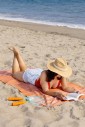 Пляжное полотенце 100х180 см Peshtemal Beach Pool Spa Orange
