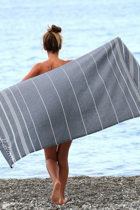Пляжное полотенце Peshtemal Beach Pool Spa Anthracite Пляжное полотенце Peshtemal Beach Pool Spa Anthracite