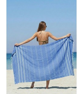Пляжное полотенце Peshtemal Beach Pool Spa Blue Пляжное полотенце Peshtemal Beach Pool Spa Blue