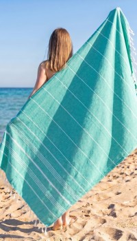 Пляжное полотенце Peshtemal Beach Pool Spa Mint Green Пляжное полотенце Peshtemal Beach Pool Spa Mint Green