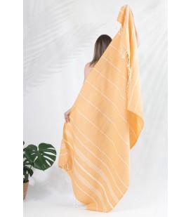 Пляжное полотенце Peshtemal Beach Pool Spa Yellow Пляжное полотенце Peshtemal Beach Pool Spa Yellow