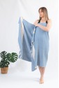 Полотенце для пляжа Peshtemal Elmas D.Blue-Cream