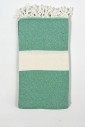 Пляжное полотенце Peshtemal Elmas Green-Cream