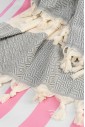 Полотенце для пляжа Peshtemal Elmas Grey-Cream