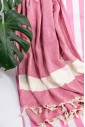 Пляжное Полотенце Peshtemal Elmas Fuchsia-Cream
