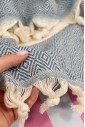 Полотенце для пляжа Peshtemal Elmas Grey-Blue Полотенце для пляжа Peshtemal Elmas Grey-Blue