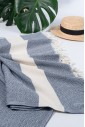 Рушник на пляж Peshtemal Elmas Navy-Cream