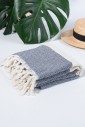 Рушник на пляж Peshtemal Elmas Navy-Cream
