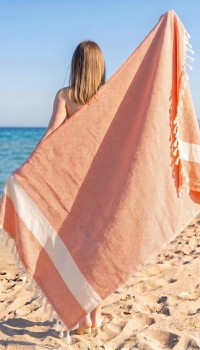 Пляжное полотенце Peshtemal Elmas Orange Пляжное полотенце Peshtemal Elmas Orange