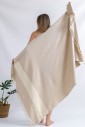 Турецкое пляжное полотенце Peshtemal Elmas Beige-Cream