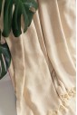 Турецкое пляжное полотенце Peshtemal Elmas Beige-Cream
