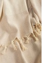 Турецкое пляжное полотенце Peshtemal Elmas Beige-Cream