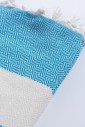 Пляжное полотенце Peshtemal Elmas Blue-White Пляжное полотенце Peshtemal Elmas Blue-White