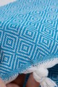 Пляжное полотенце Peshtemal Elmas Blue-White Пляжное полотенце Peshtemal Elmas Blue-White