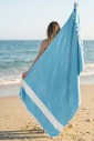 Пляжное полотенце Peshtemal Elmas Blue-White Пляжное полотенце Peshtemal Elmas Blue-White