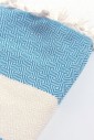 Пляжное полотенце Peshtemal Elmas Blue-White