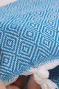 Пляжное полотенце Peshtemal Elmas Blue-White