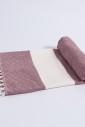 Пляжное Полотенце Peshtemal Elmas Burgundy-White