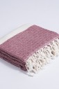 Пляжное Полотенце Peshtemal Elmas Burgundy-White