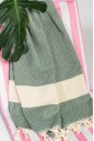 Пляжное полотенце Peshtemal Elmas Dark Green Пляжное полотенце Peshtemal Elmas Dark Green